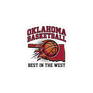 Oklahoma Basketball Kiss-Cut Stickers | OKC pride, Best in the West, vintage hoops