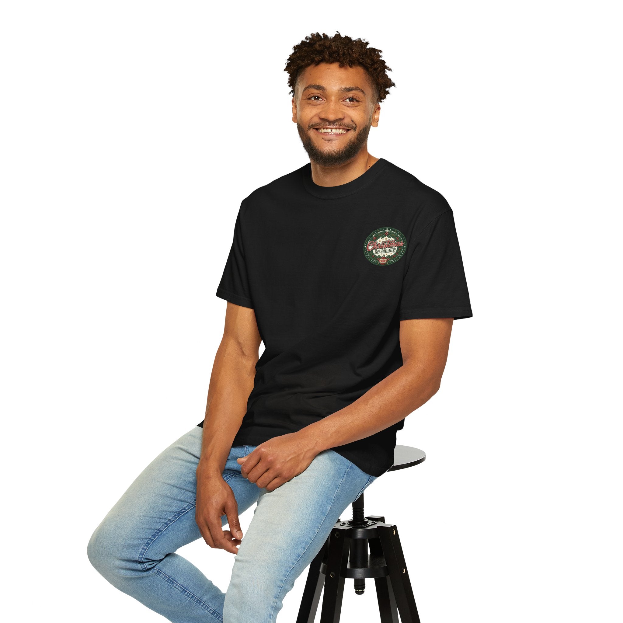 T-Shirt — Retro Campfire Explorer Badge (Christmas by Sammy Graphic)